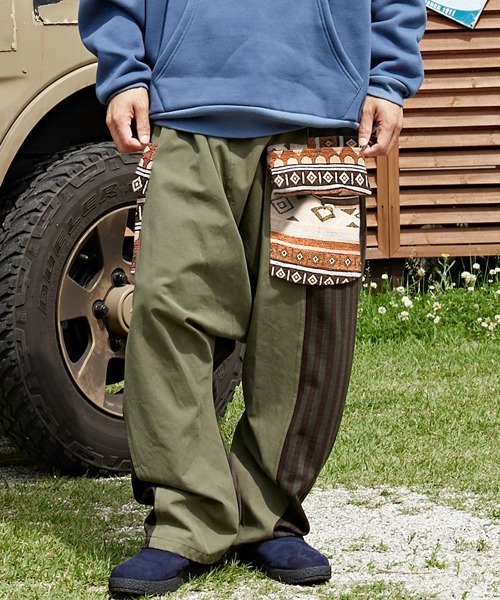 チャイハネ（チャイハネ）の「【チャイハネ】ノマンドMEN'Sパンツ（カーゴパンツ・メンズ・カーキ/グレー/ベージュ・FREE）」の3枚目の写真