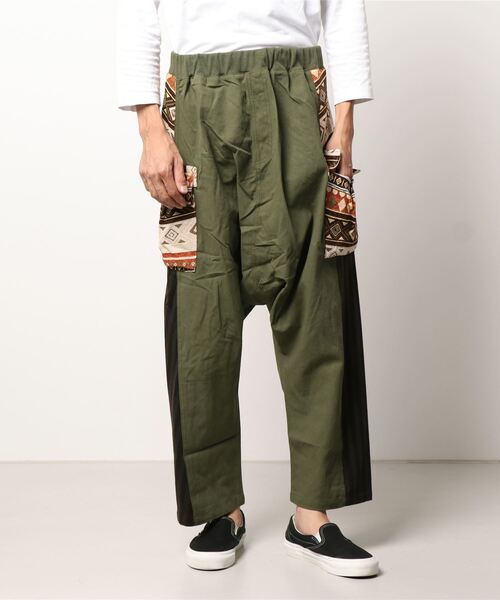 チャイハネ（チャイハネ）の「【チャイハネ】ノマンドMEN'Sパンツ（カーゴパンツ・メンズ・カーキ/グレー/ベージュ・FREE）」の4枚目の写真