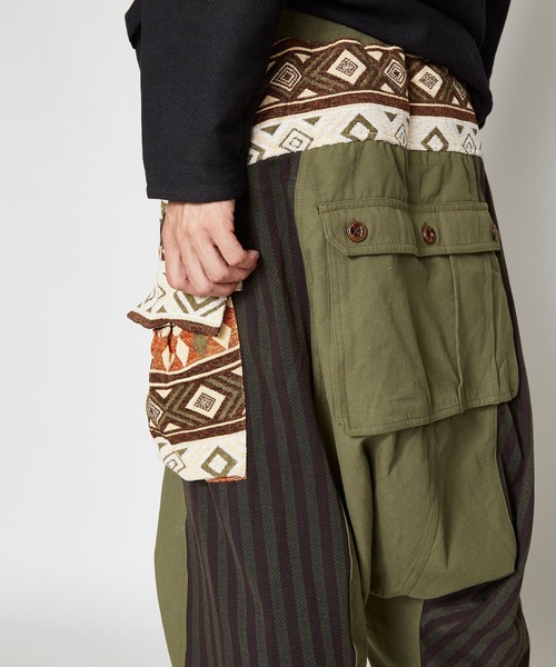 チャイハネ（チャイハネ）の「【チャイハネ】ノマンドMEN'Sパンツ（カーゴパンツ・メンズ・カーキ/グレー/ベージュ・FREE）」の14枚目の写真