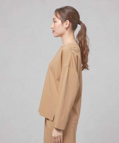 closet story(クローゼットストーリー)の「【WEB限定】<closet story>キーネックカットソー&タイトスカート セットアップ/ワンピース -ウォッシャブル-(ワンピース・レディース・ブラック/ベージュ・FREE)」の14枚目の写真