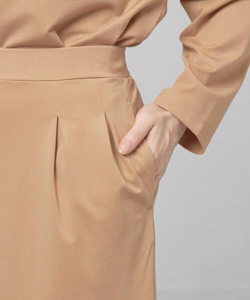 closet story(クローゼットストーリー)の「【WEB限定】<closet story>キーネックカットソー&タイトスカート セットアップ/ワンピース -ウォッシャブル-(ワンピース・レディース・ブラック/ベージュ・FREE)」の20枚目の写真