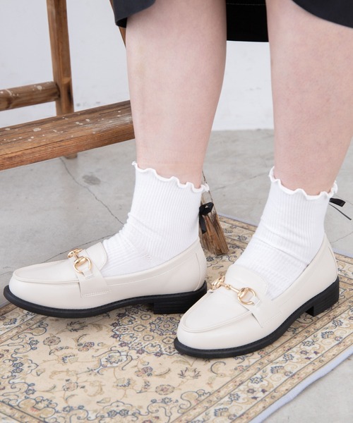 WEGO（ウィゴー）の「WEGO/アソートフラットローファー（ローファー・レディース・その他1/オフホワイト/ブラック系その他/ブラウン/その他2/ブラック・MEDIUM/SMALL/LARGE）」の7枚目の写真