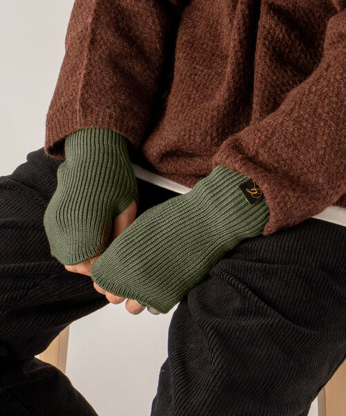 GLOSTER（グロスター）の「【GLOSTER/グロスター】JAPAN MADE アームカバー フィンガーレスグローブ（手袋・メンズ・ブラック/グレー/ベージュ/オリーブ/ワイン・FREE）」の5枚目の写真