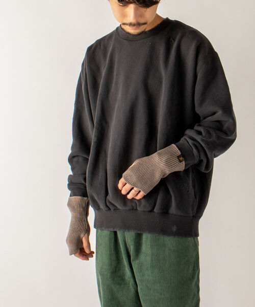 GLOSTER（グロスター）の「【GLOSTER/グロスター】JAPAN MADE アームカバー フィンガーレスグローブ（手袋・メンズ・ブラック/グレー/ベージュ/オリーブ/ワイン・FREE）」の21枚目の写真