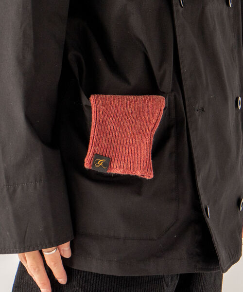 GLOSTER（グロスター）の「【GLOSTER/グロスター】JAPAN MADE アームカバー フィンガーレスグローブ（手袋・メンズ・ブラック/グレー/ベージュ/オリーブ/ワイン・FREE）」の8枚目の写真