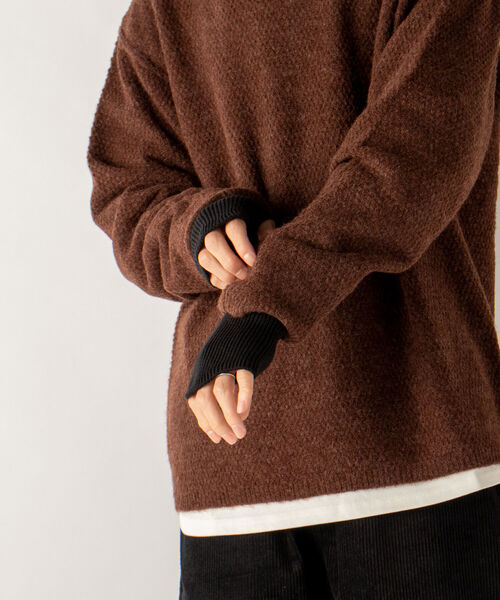 GLOSTER（グロスター）の「【GLOSTER/グロスター】JAPAN MADE アームカバー フィンガーレスグローブ（手袋・メンズ・ブラック/グレー/ベージュ/オリーブ/ワイン・FREE）」の15枚目の写真