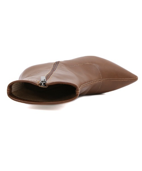 Futier land（フューティアランド）の「アウトサイドZIPショートブーツ（ブーツ・レディース・アイボリー/ブラック/ブラウン・36/37/38/39/40）」の22枚目の写真