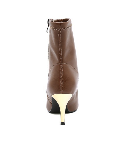 Futier land（フューティアランド）の「アウトサイドZIPショートブーツ（ブーツ・レディース・アイボリー/ブラック/ブラウン・36/37/38/39/40）」の10枚目の写真