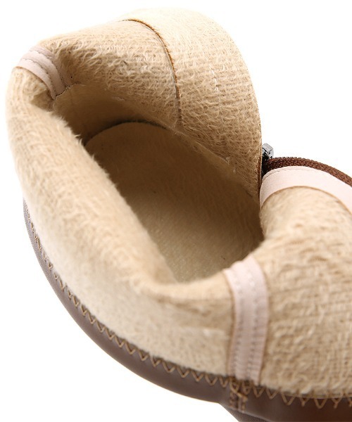 Futier land（フューティアランド）の「アウトサイドZIPショートブーツ（ブーツ・レディース・アイボリー/ブラック/ブラウン・36/37/38/39/40）」の19枚目の写真