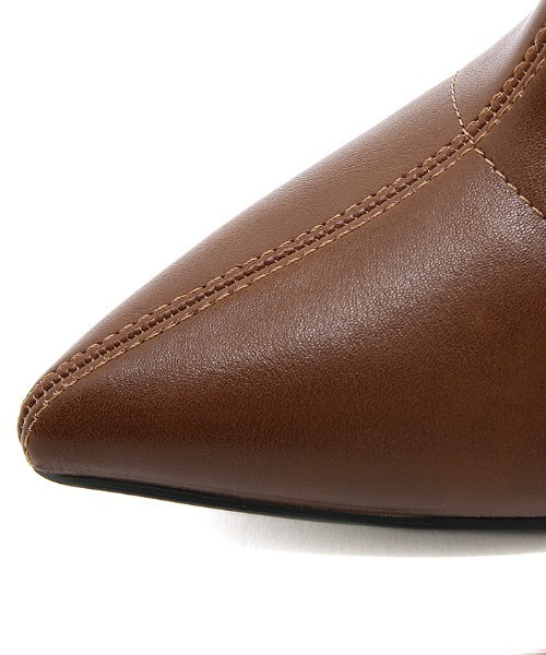 Futier land（フューティアランド）の「アウトサイドZIPショートブーツ（ブーツ・レディース・アイボリー/ブラック/ブラウン・36/37/38/39/40）」の11枚目の写真