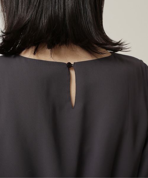 NATURAL BEAUTY BASIC(ナチュラルビューティーベーシック)の「ゴアードフレアワンピース(ワンピース・レディース・チャコールグレー/ベージュ/ピンク・SMALL/MEDIUM)」の5枚目の写真