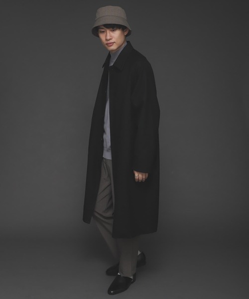 SENSE OF PLACE by URBAN RESEARCH(センスオブプレイスバイアーバンリサーチ)の「『セットアップ対応』CARREMANステンカラーコート(ステンカラーコート・メンズ・チャコールグレー/ブラック/カーキ・MEDIUM/LARGE)」の12枚目の写真