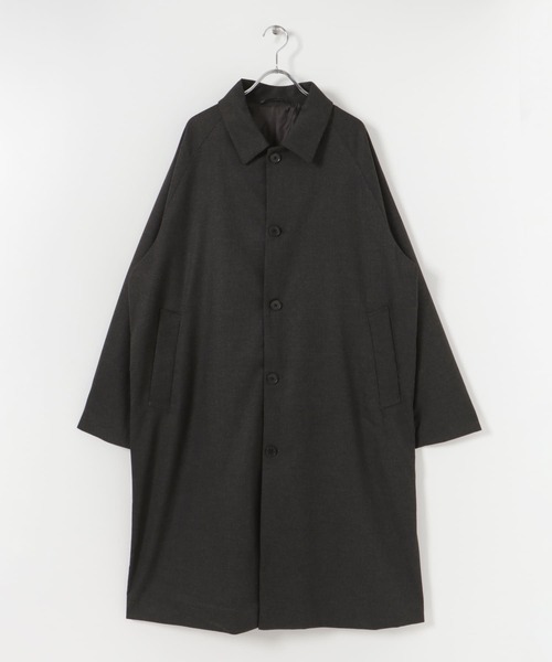 SENSE OF PLACE by URBAN RESEARCH(センスオブプレイスバイアーバンリサーチ)の「『セットアップ対応』CARREMANステンカラーコート(ステンカラーコート・メンズ・チャコールグレー/ブラック/カーキ・MEDIUM/LARGE)」の20枚目の写真