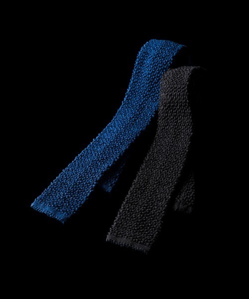 BEAMS PLUS(ビームスプラス)の「ソリッド コットン ニット タイ(ネクタイ・メンズ・ネイビー/オリーブ/ブラック・ONE SIZE)」の7枚目の写真