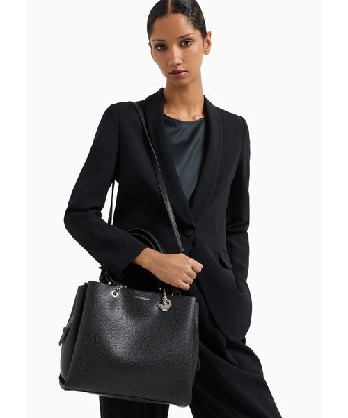 EMPORIO ARMANI(エンポリオアルマーニ)の「<オンライン限定>【エンポリオ アルマーニ】トートバッグ パルメラート調 イーグルチャーム(トートバッグ・レディース・ホワイト×レッド/ブラック系その他/ストーン・FREE)」の10枚目の写真