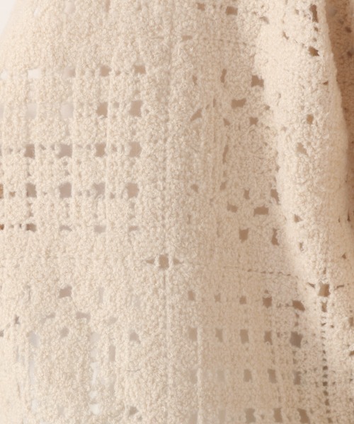 LOWRYS FARM（ローリーズファーム）の「グラニースクエアカーデＬＳ　238089（カーディガン/ボレロ・レディース・ブラウン/ブルー/アイボリー・FREE）」の15枚目の写真