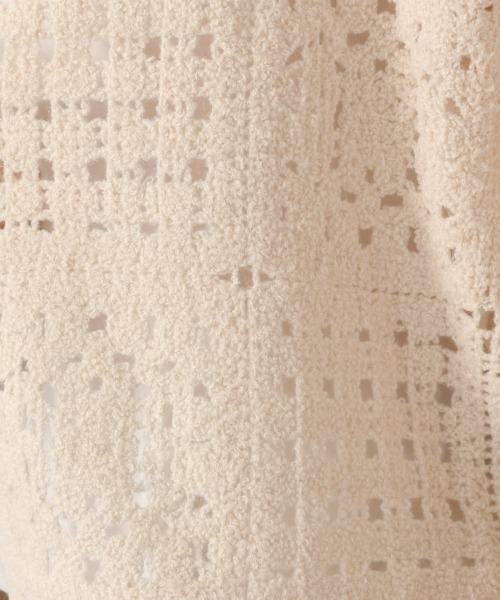 LOWRYS FARM（ローリーズファーム）の「グラニースクエアカーデＬＳ　238089（カーディガン/ボレロ・レディース・ブラウン/ブルー/アイボリー・FREE）」の18枚目の写真