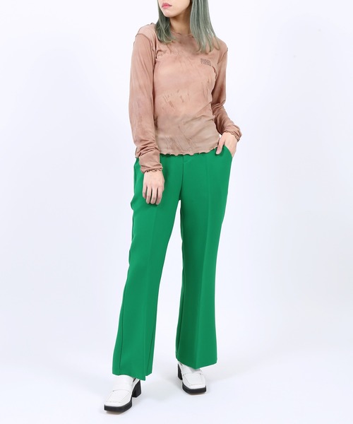 PUNYUS（プニュズ）の「タイダイメロウトップス（Tシャツ/カットソー・レディース・パープル/ブラウン/ダークグレー・4/1/2/3）」の8枚目の写真