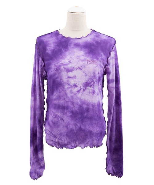 PUNYUS（プニュズ）の「タイダイメロウトップス（Tシャツ/カットソー・レディース・パープル/ブラウン/ダークグレー・4/1/2/3）」の18枚目の写真