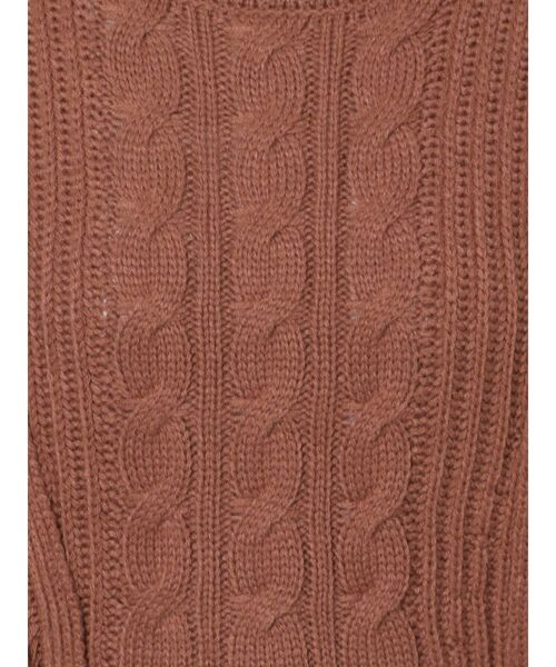 CALNAMUR（カルナムール）の「フリンジ2WAYニット（ニット/セーター・レディース・カーキ/ブラウン/レッド・FREE）」の8枚目の写真