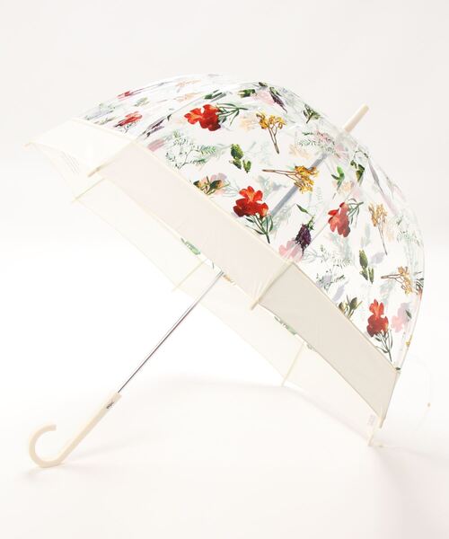 VIS（ビス）の「【PLANTICA×Wpc.】フラワーアンブレラプラスティック（長傘・レディース・オフホワイト/ブラウン系その他3/グリーン系その他・FREE）」の2枚目の写真