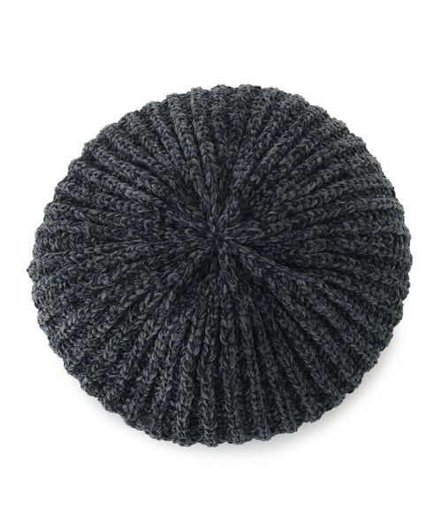 DRESKIP(ドレスキップ)の「◆モールベレー(ハンチング/ベレー帽・レディース・ダークグレー/ブラック/ライトベージュ・00)」の5枚目の写真