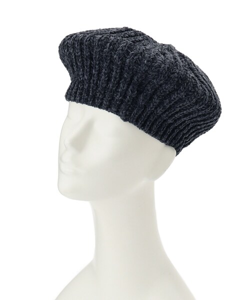 DRESKIP(ドレスキップ)の「◆モールベレー(ハンチング/ベレー帽・レディース・ダークグレー/ブラック/ライトベージュ・00)」の8枚目の写真