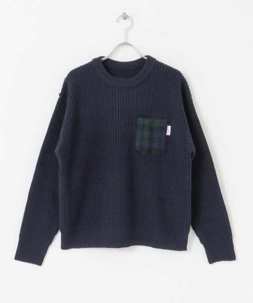 URBAN RESEARCH Sonny Label（アーバンリサーチサニーレーベル）の「ハリスツイードポケットニットプルオーバー（Tシャツ/カットソー・レディース・ネイビー/オフホワイト/ライトグレー/ブラウン・FREE）」の22枚目の写真