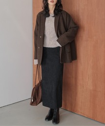コーデュロイロングスカート