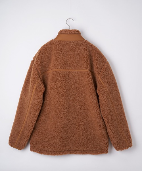 CIAOPANIC TYPY（チャオパニックティピー）の「【Fine 2月号掲載】【OSORO】ボア スタンドブルゾン（ブルゾン・メンズ・チャコールグレー/アイボリー/キャメル・M/L）」の20枚目の写真