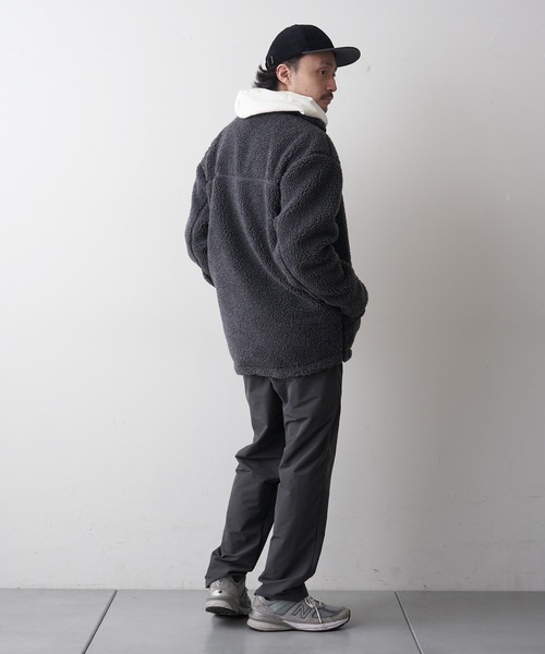 CIAOPANIC TYPY（チャオパニックティピー）の「【Fine 2月号掲載】【OSORO】ボア スタンドブルゾン（ブルゾン・メンズ・チャコールグレー/アイボリー/キャメル・M/L）」の12枚目の写真