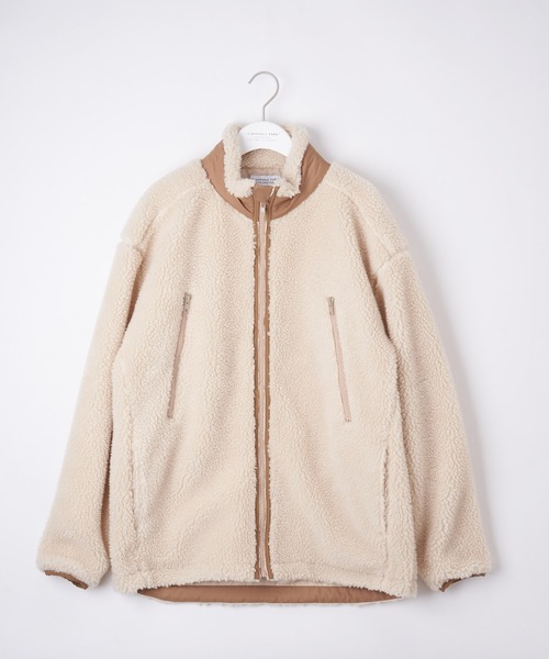 CIAOPANIC TYPY（チャオパニックティピー）の「【Fine 2月号掲載】【OSORO】ボア スタンドブルゾン（ブルゾン・メンズ・チャコールグレー/アイボリー/キャメル・M/L）」の17枚目の写真