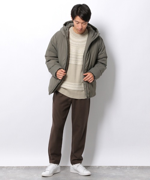 LAKOLE（ラコレ）の「求心ジャカードニットプルオーバー / 957531（ニット/セーター・メンズ・ブラウン/アイボリー/チャコール・MEDIUM/LARGE）」の6枚目の写真