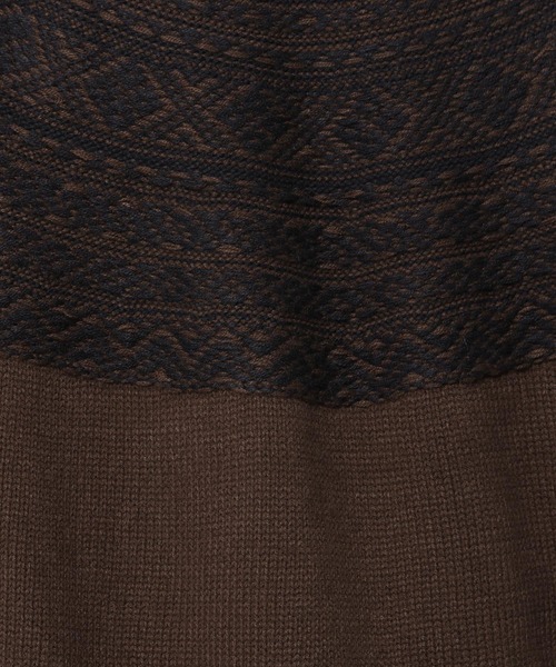 LAKOLE（ラコレ）の「求心ジャカードニットプルオーバー / 957531（ニット/セーター・メンズ・ブラウン/アイボリー/チャコール・MEDIUM/LARGE）」の21枚目の写真