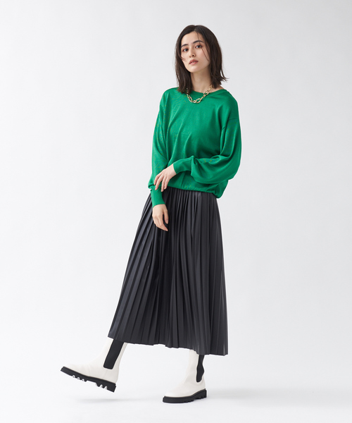 Au BANNISTER（オゥバニスター）の「【WEB限定/晴雨兼用】トラックソールブーツ（ブーツ・レディース・ブラック/シルバー/アイボリー・S/M/L）」の4枚目の写真