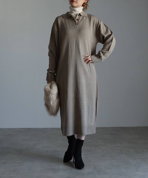 セール 21 秋冬新作 ポロニットワンピース ワンピース R アールドット のファッション通販 Zozotown セール 21 秋冬新作 ポロニットワンピース ワンピース R アールドット のファッション通販 Zozotown