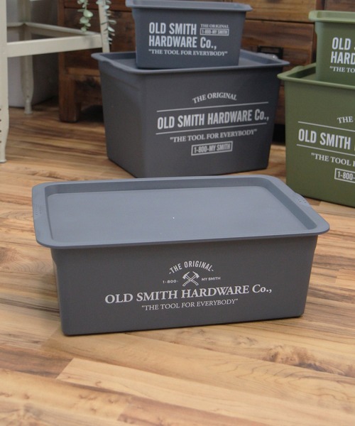 OLD SMITH]コンテナボックスM/幅41cm（収納グッズ）｜niko and