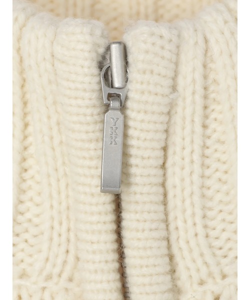 AMERICAN HOLIC（アメリカンホリック）の「ケーブルニットZIPブルゾン（カーディガン/ボレロ・レディース・アイボリー・M/L）」の11枚目の写真