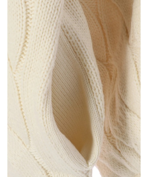 AMERICAN HOLIC（アメリカンホリック）の「ケーブルニットZIPブルゾン（カーディガン/ボレロ・レディース・アイボリー・M/L）」の14枚目の写真