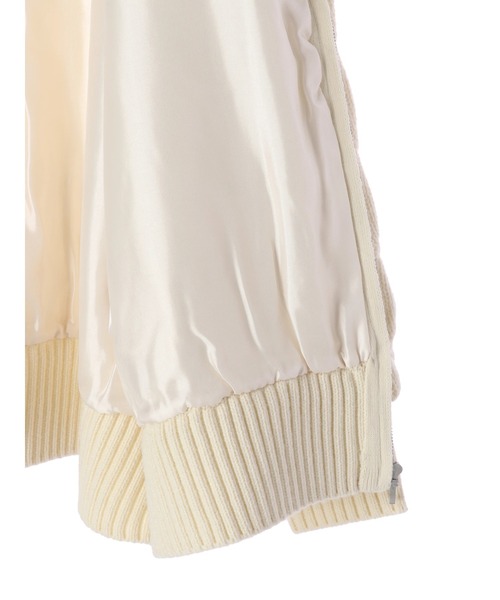 AMERICAN HOLIC（アメリカンホリック）の「ケーブルニットZIPブルゾン（カーディガン/ボレロ・レディース・アイボリー・M/L）」の4枚目の写真