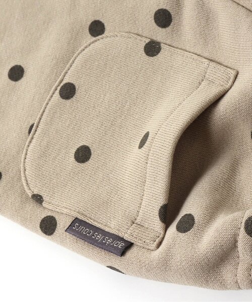 apres les cours（アプレレクール）の「裏毛総柄/7days Style pants 10分丈（その他パンツ・キッズ・ブラック/チャコール/サックスブルー/グレー/ベージュ/ミント/キナリ・100/110/130/80/90/120）」の19枚目の写真