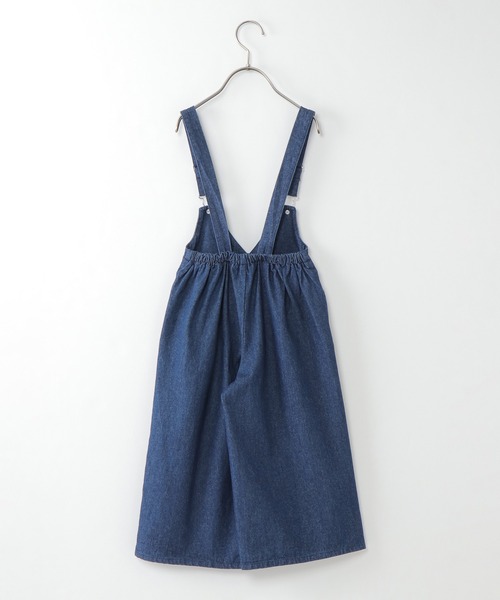 ikka(イッカ)の「カシュクールサロペット(120~160cm)(サロペット/オーバーオール・キッズ・ネイビー/キャメル・120/130/140/150/160)」の3枚目の写真