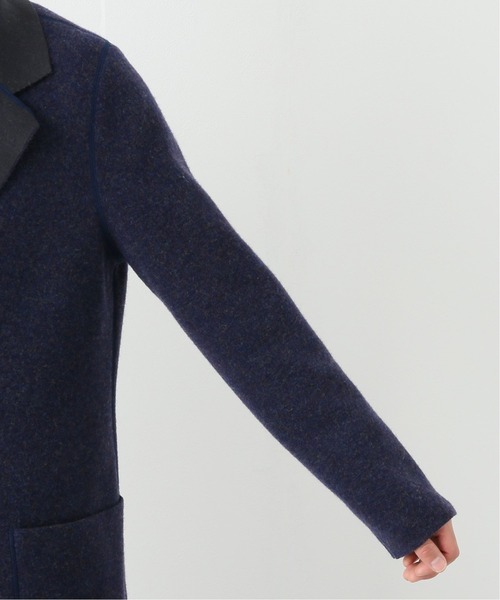 EDIFICE SELECT（エディフィスセレクト）の「【WKED / ウィークエンド】ニットコート（カーディガン/ボレロ・メンズ・ブルー系その他/ベージュ・LARGE/MEDIUM）」の9枚目の写真