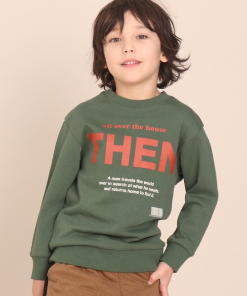 THE SHOP TK （ザ ショップ ティーケー ）の「◆【140cmまで】ロゴウラケプルオーバー（スウェット・キッズ・ブルー/グリーン/マスタード・11/12/10/14/13）」の2枚目の写真