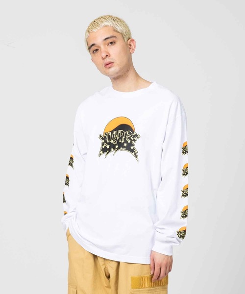 XLARGE(エクストララージ)の「EVENING L/S TEE(Tシャツ/カットソー・メンズ・イエロー/ブラック/ホワイト・S/L/M/XL)」の2枚目の写真