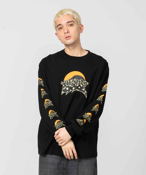 XLARGE(エクストララージ)の「EVENING L/S TEE(Tシャツ/カットソー・メンズ・イエロー/ブラック/ホワイト・S/L/M/XL)」の3枚目の写真