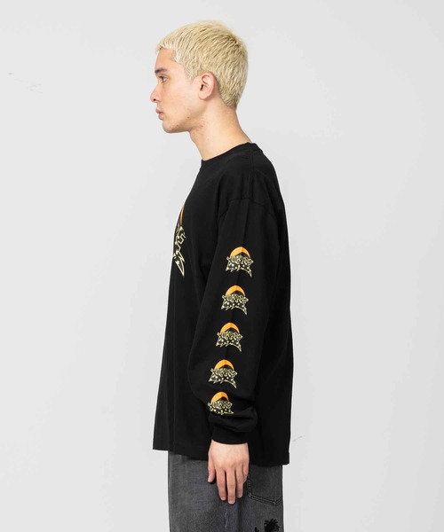 XLARGE(エクストララージ)の「EVENING L/S TEE(Tシャツ/カットソー・メンズ・イエロー/ブラック/ホワイト・S/L/M/XL)」の4枚目の写真