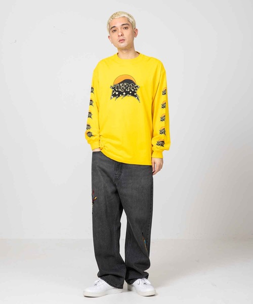 XLARGE(エクストララージ)の「EVENING L/S TEE(Tシャツ/カットソー・メンズ・イエロー/ブラック/ホワイト・S/L/M/XL)」の14枚目の写真