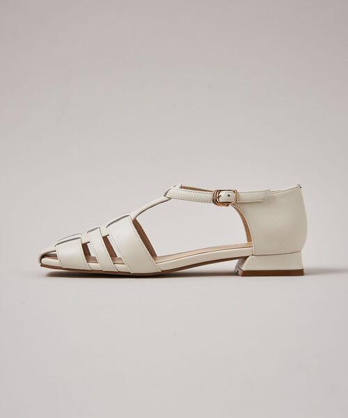 ODETTE E ODILE（オデットエオディール）の「スクエアグルカ フラット20↓↑（パンプス・レディース・ブラック/ブラウン/オフホワイト/ライトブルー/シルバー・22cm/22.5cm/23cm/23.5cm/24cm/24.5cm/25cm/21.5cm）」の8枚目の写真