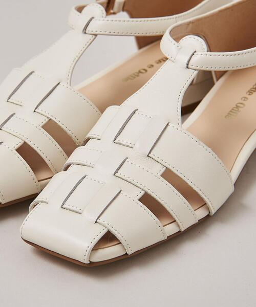 ODETTE E ODILE（オデットエオディール）の「スクエアグルカ フラット20↓↑（パンプス・レディース・ブラック/ブラウン/オフホワイト/ライトブルー/シルバー・22cm/22.5cm/23cm/23.5cm/24cm/24.5cm/25cm/21.5cm）」の9枚目の写真